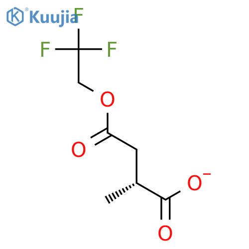 Butanedioic acid, methyl-, 4-(2,2,2-trifluoroethyl) ester, (2R)- structure