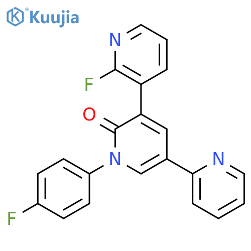 [2,3':5',3''-Terpyridin]-6'(1'H)-one, 2''-fluoro-1'-(4-fluorophenyl)- structure
