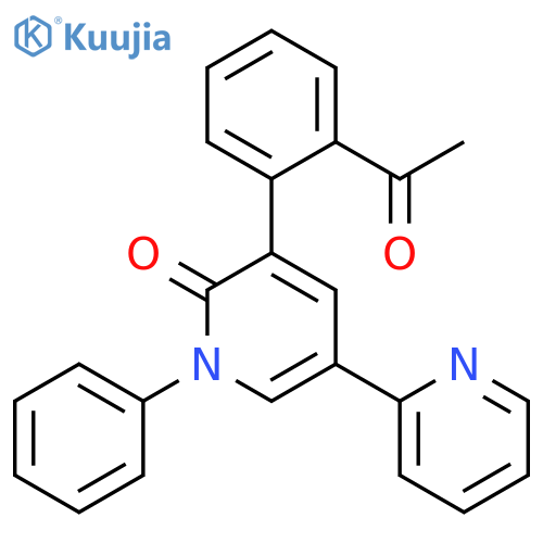 [2,3'-Bipyridin]-6'(1'H)-one, 5'-(2-acetylphenyl)-1'-phenyl- structure