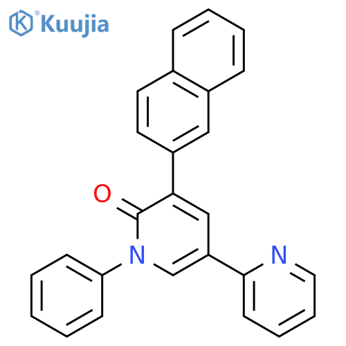 [2,3'-Bipyridin]-6'(1'H)-one, 5'-(2-naphthalenyl)-1'-phenyl- structure