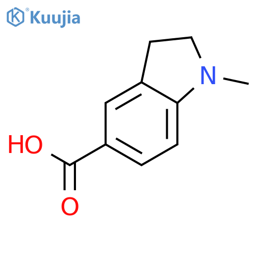 1-methyl-2,3-dihydro-1H-indole-5-carboxylic acid structure