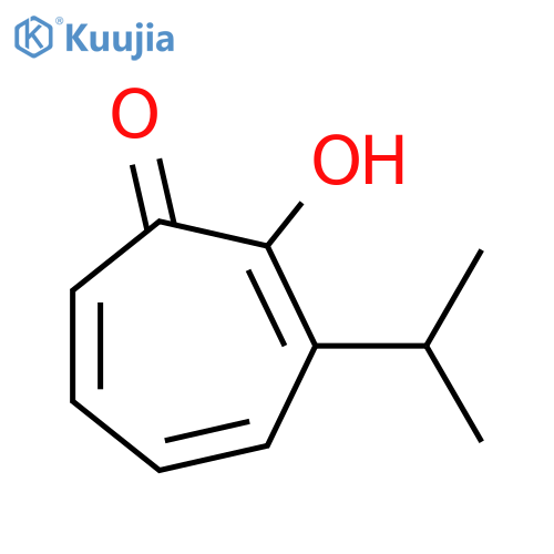 2-hydroxy-3-propan-2-ylcyclohepta-2,4,6-trien-1-one structure