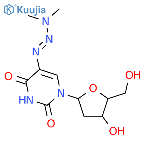 Uridine,2'-deoxy-5-(3,3-dimethyl-1-triazenyl)- (9CI) structure