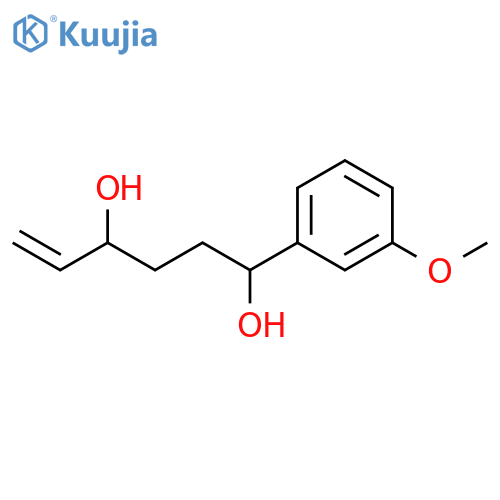 5-Hexene-1,4-diol, 1-(3-methoxyphenyl)- structure