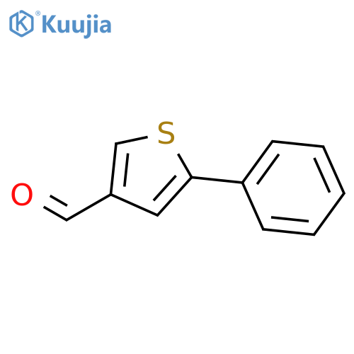 5-phenylthiophene-3-carbaldehyde structure