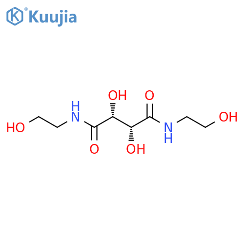 Butanediamide, 2,3-dihydroxy-N,N'-bis(2-hydroxyethyl)-, (2R,3R)- structure
