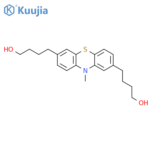 10H-Phenothiazine-2,7-dibutanol, 10-methyl- structure