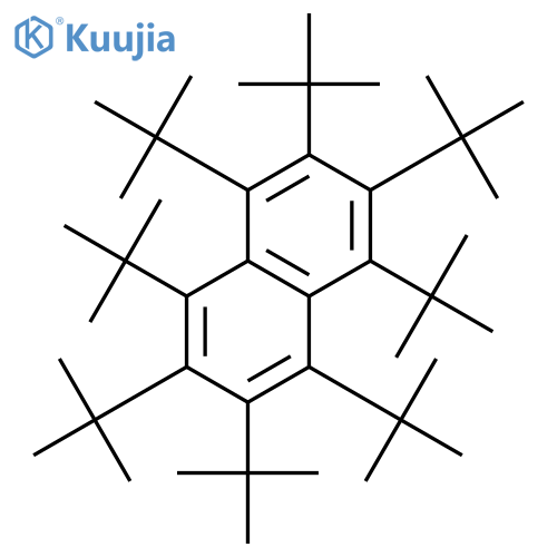 Naphthalene, octakis(1,1-dimethylethyl)- structure