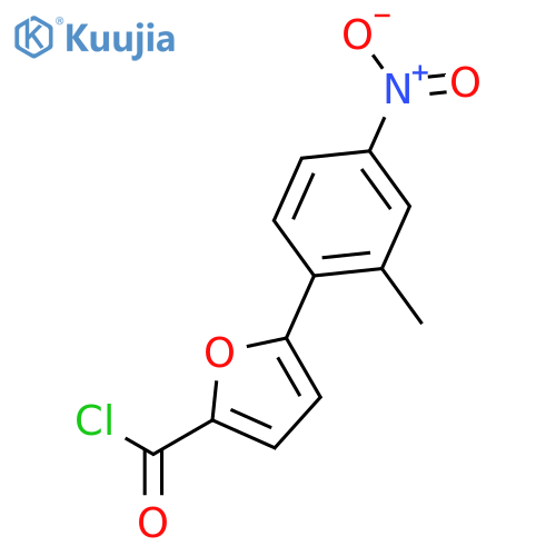 5-(2-Methyl-4-nitrophenyl)furan-2-carbonyl chloride structure