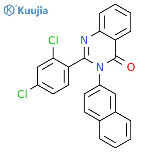 2-(2,4-Dichloro-phenyl)-3-naphthalen-2-yl-3H-quinazolin-4-one structure