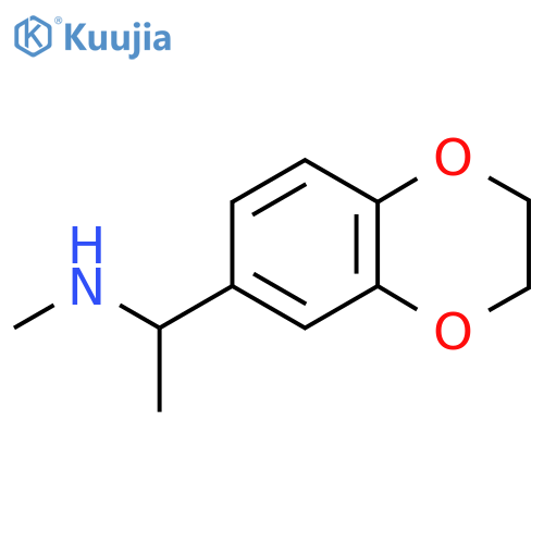1-(2,3-dihydro-1,4-benzodioxin-6-yl)ethyl(methyl)amine structure
