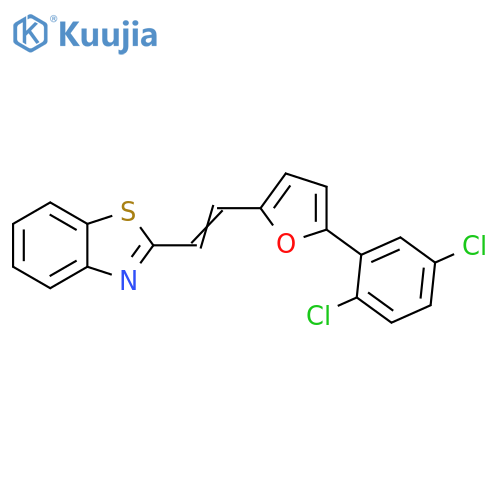 2-(E)-2-5-(2,5-dichlorophenyl)furan-2-ylethenyl-1,3-benzothiazole structure
