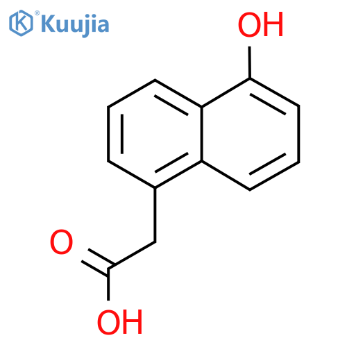 2-(5-Hydroxy-1-naphthyl)acetic acid structure