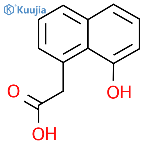 8-Hydroxynaphthalene-1-acetic acid structure