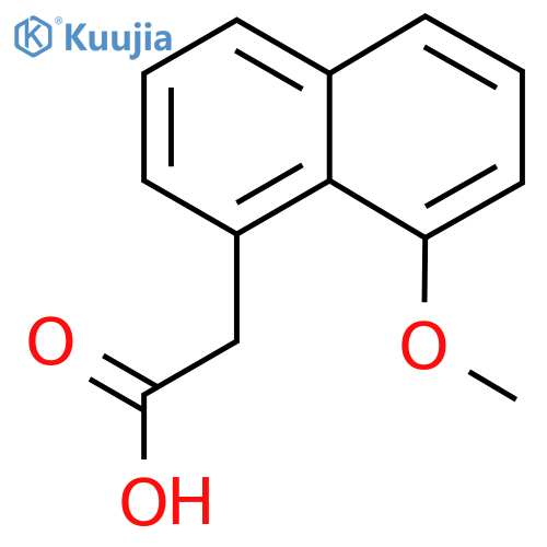 alpha-1-Naphthylacetic acid, 8-methoxy- structure