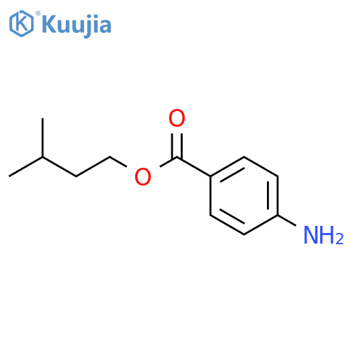 1-Butanol, 3-methyl-,1-(4-aminobenzoate) structure