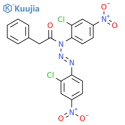 1-Triazene, 1,3-bis(2-chloro-4-nitrophenyl)-3-(phenylacetyl)- structure