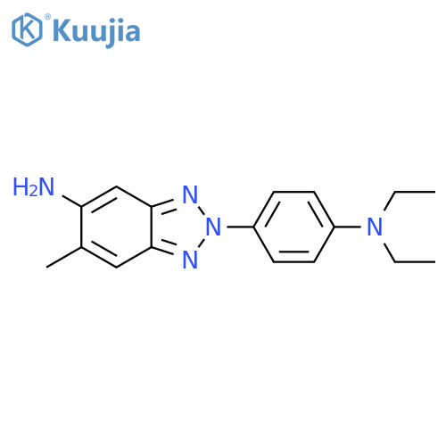 2-4-(Diethylamino)phenyl-6-methyl-2H-1,2,3-benzotriazol-5-amine structure