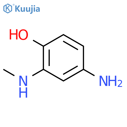 Phenol, 4-amino-2-(methylamino)- structure