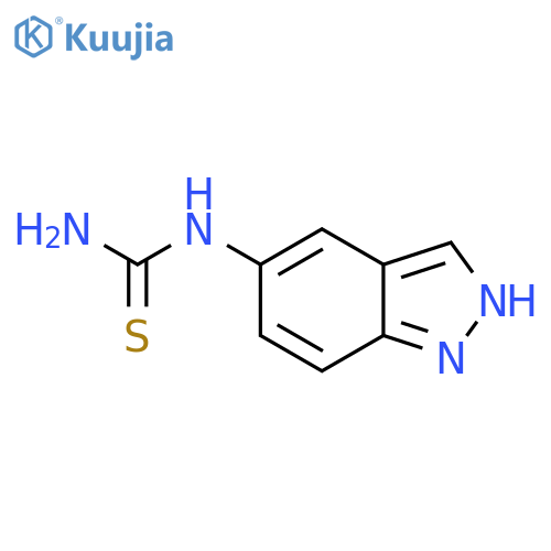 1-(1H-indazol-5-yl)thiourea structure