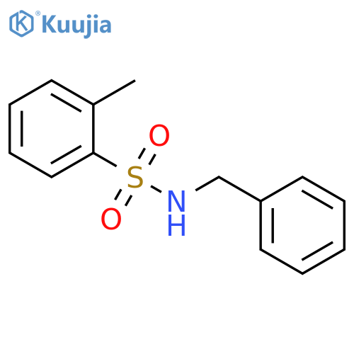 Benzenesulfonamide, 2-methyl-N-(phenylmethyl)- structure