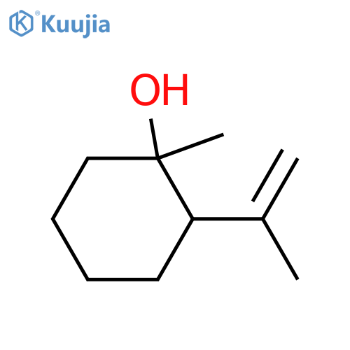 1-methyl-2-(prop-1-en-2-yl)cyclohexan-1-ol structure
