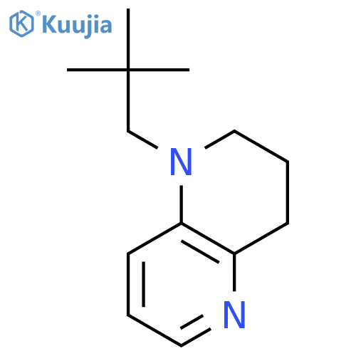 1,5-Naphthyridine, 1-(2,2-dimethylpropyl)-1,2,3,4-tetrahydro- structure
