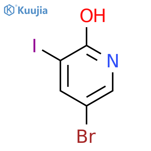 5-bromo-3-iodo-1H-pyridin-2-one structure