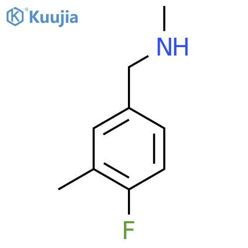 (4-fluoro-3-methylphenyl)methyl(methyl)amine structure