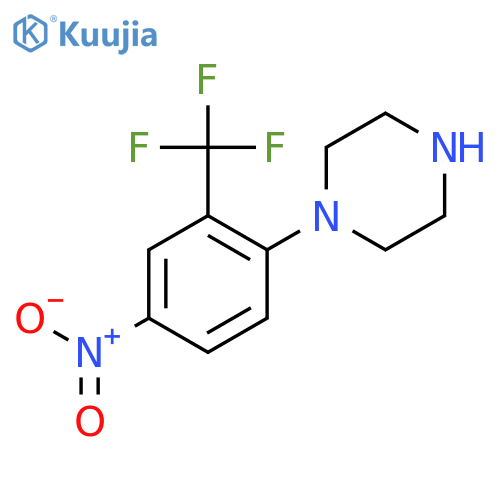 1-(4-Nitro-2-(trifluoromethyl)phenyl)piperazine structure