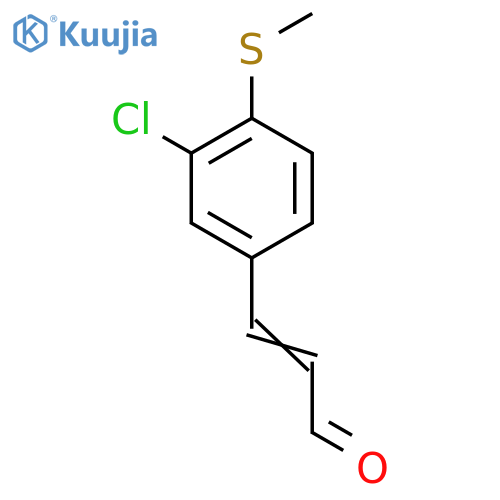 3-[3-Chloro-4-(methylsulfanyl)phenyl]prop-2-enal structure
