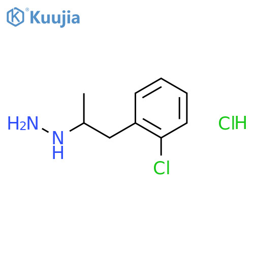 [1-(2-chlorophenyl)propan-2-yl]hydrazine hydrochloride (1:1) structure