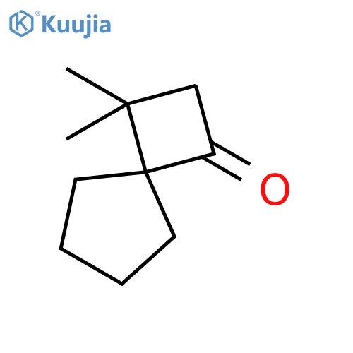 Spiro[3.4]octan-1-one, 3,3-dimethyl- structure