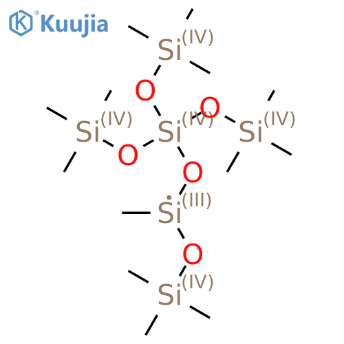 1,1,1,5,7,7,7-Heptamethyl-3,3-bis(trimethylsilyl)oxytetrasiloxane structure