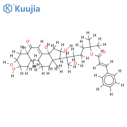 beta-Ecdysone 2-cinnamate structure