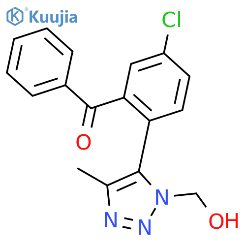 2-3-(Hydroxymethyl)-5-methyl-4-triazolyl-5-chlorobenzophenone structure