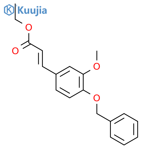 (E)-Ethyl 3-(4-(benzyloxy)-3-methoxyphenyl)acrylate structure