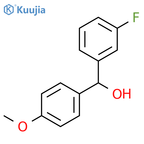 (3-Fluorophenyl)(4-methoxyphenyl)methanol structure