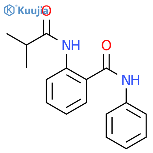 Benzamide, 2-[(2-methyl-1-oxopropyl)amino]-N-phenyl- structure