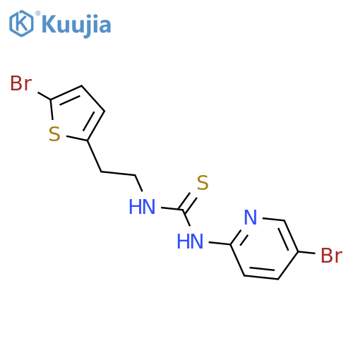 THIOUREA, N-(5-BROMO-2-PYRIDINYL)-N'-[2-(5-BROMO-2-THIENYL)ETHYL]- structure