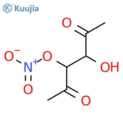 (4-Hydroxy-2,5-dioxohexan-3-yl) nitrate structure