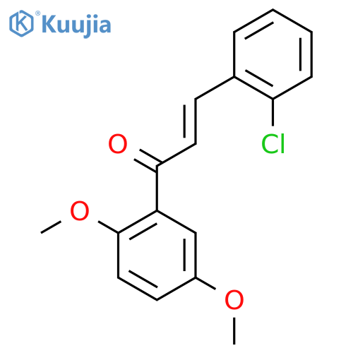 (2E)-3-(2-Chlorophenyl)-1-(2,5-dimethoxyphenyl)prop-2-en-1-one structure