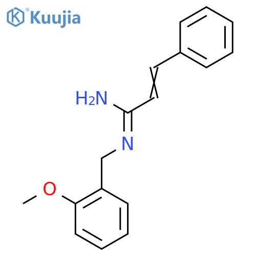 (1Z)-N'-[(2-Methoxyphenyl)methyl]-3-phenylprop-2-enimidamide structure