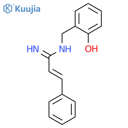 2-Propenimidamide, N-[(2-hydroxyphenyl)methyl]-3-phenyl-, (2E)- structure
