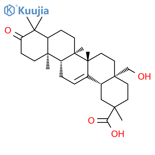 Olean-12-en-29-oic acid, 28-hydroxy-3-oxo-, (20b)- structure