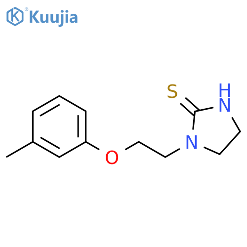2-Imidazolidinethione, 1-[2-(3-methylphenoxy)ethyl]- structure