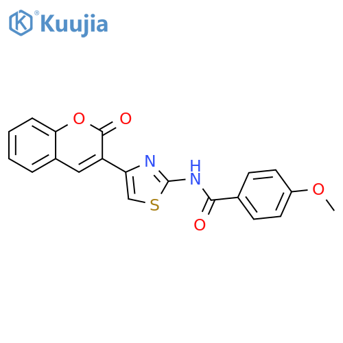4-methoxy-N-4-(2-oxo-2H-chromen-3-yl)-1,3-thiazol-2-ylbenzamide structure