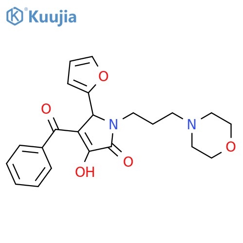 4-benzoyl-5-(furan-2-yl)-3-hydroxy-1-3-(morpholin-4-yl)propyl-2,5-dihydro-1H-pyrrol-2-one structure