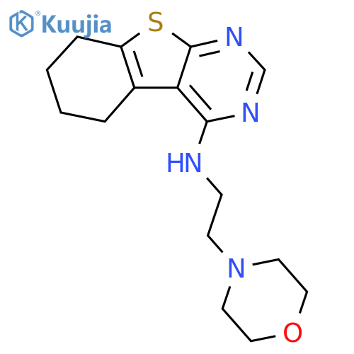 N-2-(morpholin-4-yl)ethyl-8-thia-4,6-diazatricyclo7.4.0.0^{2,7}trideca-1(9),2(7),3,5-tetraen-3-amine structure