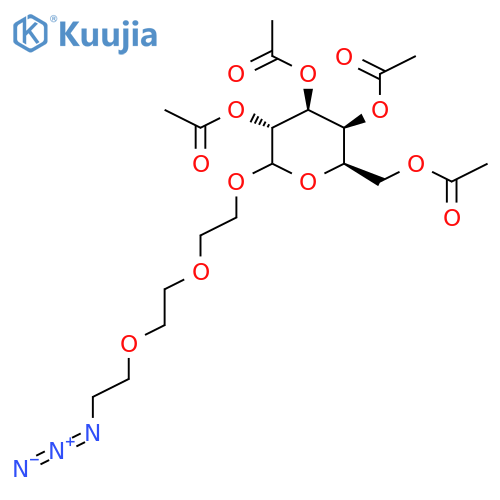 2-2-(2-Azidoethoxy)ethoxyethyl 2,3,4,6-Tetra-O-acetyl-D-galactopyranoside structure